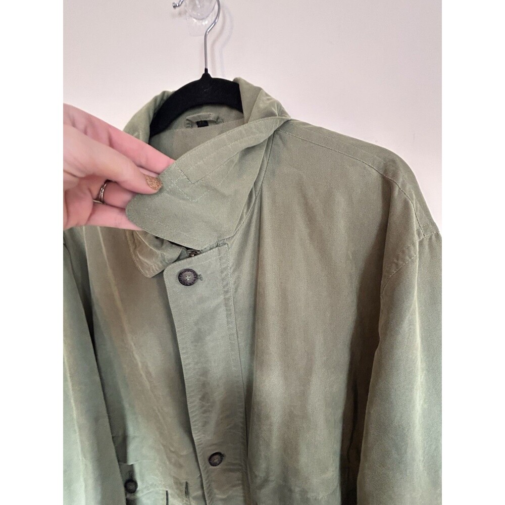 Vintage John Steven's Men's Quality Outwear Bomber Jacket Green SZ 58 L Gorpcore - Picture 10 of 16